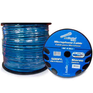 Cable para Microfono ST. 500plg. Azul | MC-4BLU – AUDIOPIPE
