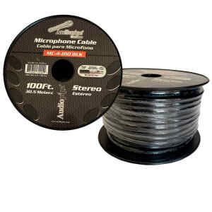 Cable para Microfono Balanceado 100plg. | MC-4-100BLK – AUDIOPIPE