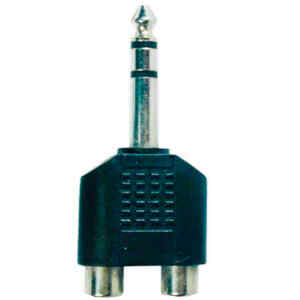 Adaptador RCA 2 Hembras a 1/4plg. Stereo | P-243 – N.A. Adaptador RCA 2 Hembras a 1/4plg. Stereo | P-243 – N.A.