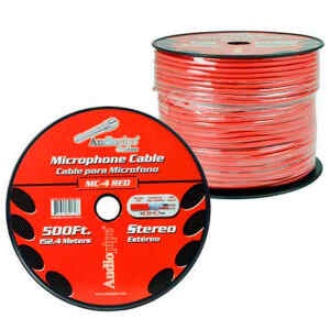 Cable para Microfono St. 500plg. Rojo | MC-4RED – AUDIOPIPE