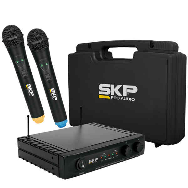 Microfono UHF Doble con Estuche | UHF-261 – SKP