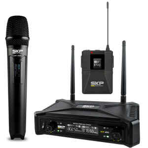 Microfono UHF 3en1 Digital con estuche | UHF-400D – SKP