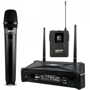 Microfono UHF 3en1 Digital con estuche | UHF-400D – SKP