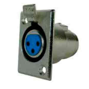 Receptor para Plug Microfono 3 Pines, Hembra | F-70