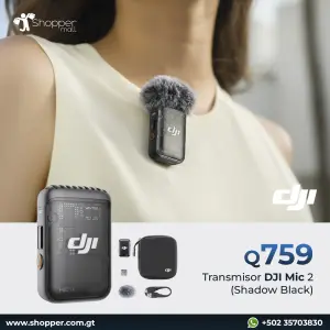 DJI – Mic 2 Transmitter Shadow Black DJI – Mic 2 Transmitter Shadow Black