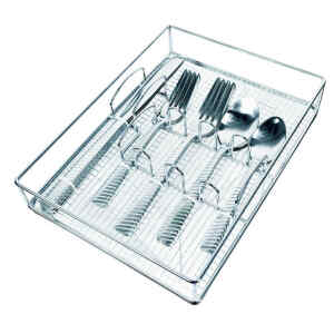 Juego de cubiertos de acero inoxidable de 20 piezas con bandeja – EUROHOME