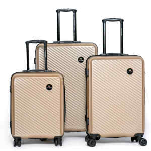 Set de 3 maletas color dorado – VITTORIO