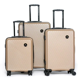 Set de 3 maletas color dorado – VITTORIO