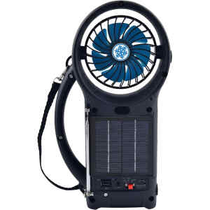 Ventilador de 3″ y radio 2 en 1 con bluetooth y recargable – SUPERSONIC
