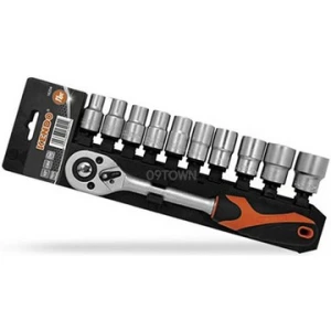 Juego Ratchet Y Copas 3/8, 11 Pcs, 10 – 22 Mm, Kendo 16208