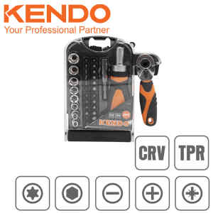 Juego Con Puntas Y Ratchet 35 Pcs, Kendo 20548