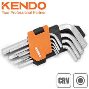 Llaves Allen Tipo Hexagonal 9 Pcs, Kendo 20731