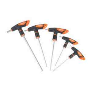 Llave Allen Tipo T, Hexagonal 5 Pcs, Kendo 20779