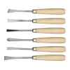 Cincel Para Tallado 6 Pcs Mango Madera Vorel 25700