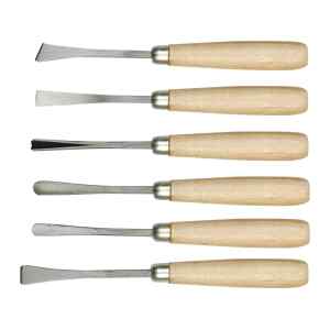 Cincel Para Tallado 6 Pcs Mango Madera Vorel 25700