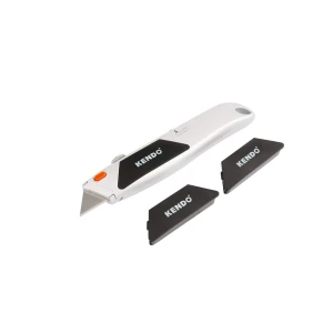 Cuchilla Industrial Retractil, Con Repuestos, Kendo 30604