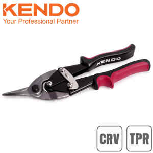 Tijera De Aviacion Izquierda Industrial 10″, Kendo 30812