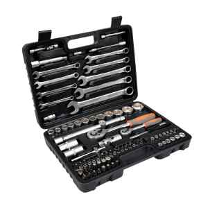 Juego De Ratchet, Copas Y Llaves 1/2, 82 Pcs 58689 Sthor