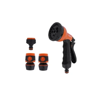Pistola 8 Funciones Y Conectores Para Manguera 4 Pcs Kendo 60683