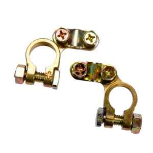 Borner Para Bateria Bronce 2 Pcs Vorel 82431
