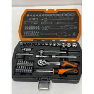 Juego De Copas Y Puntas De 1/4, 42 Pcs, Kendo 90562