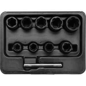 Extractor Tuercas Barridas 3/8″ 10Pcs Yt-0603