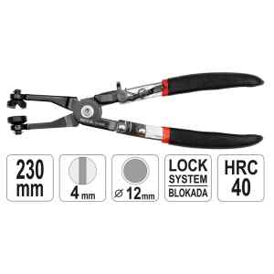 Alicate Para Abrazadera De Manguera Plano 9″ Yt-0650