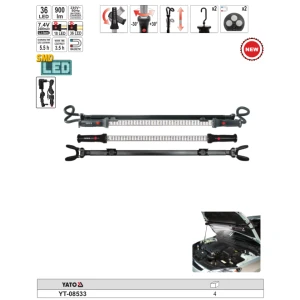 Lampara Colgante 900 Lm Para Taller Led Yt-08533