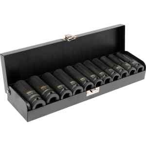 Juego Copas Impacto Larga 10-24Mm 1/2, Set 11 Pcs