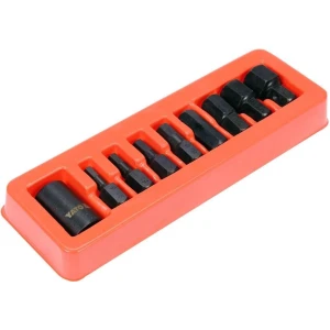 Punta De Impacto Hexagonal Raiz 1/2, 9 Pcs Yato Yt-10662