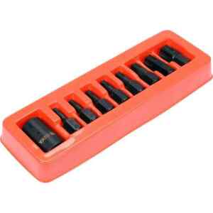 Punta De Impacto Torx Raiz 1/2, 9 Pcs, Yt-10664