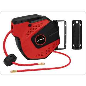 Manguera Aire Con Base Retractil 14M Pvc Yt-24243Ul