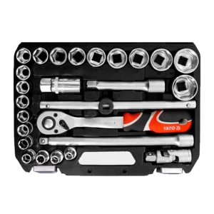 Juego De Ratchet, Copas 1/2, 26 Pcs Yt-38752