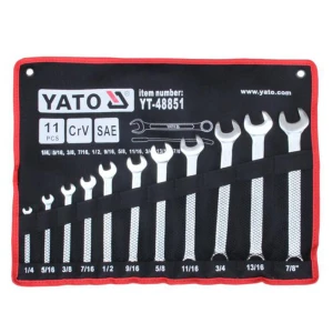 Llaves Cola Corona S.A.E. 11 Pcs 1/4-7/8 Yt-48851