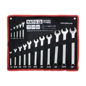 Llaves Cola Corona Americana1/4-1 1/4, 16 Pcs Yt-48852