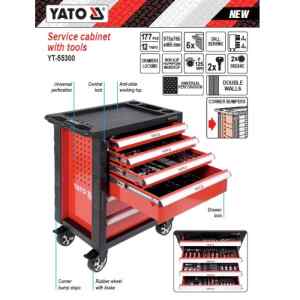 Gabinete Con Herramienta 6 Gavetas 177 Pcs Yt-55300