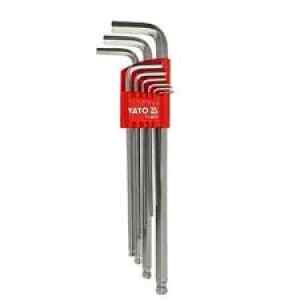Juego Llave Hexagonal Extra Larga 1.5-10Mm Bola 9 Pcs Yt-5878