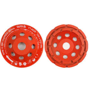 Disco Copa Diamantada Doble Fila 4 1/2 , Yt-6030T