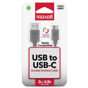Bracg-2M  Braided Cable Usb A Usbc  2Metros Gris