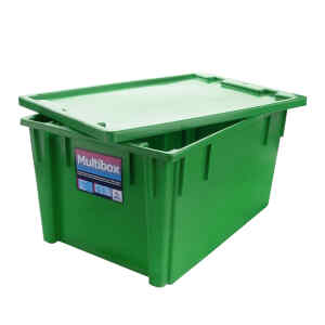 Caja P/Archivo Multibox Plastica Oficio Verde