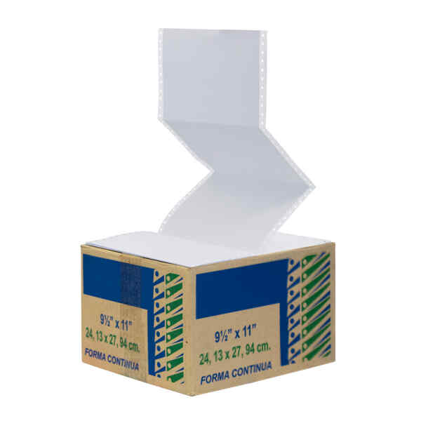 Papel Continuo Pcform 3112 Cx1800J 1/2 Carta 2 Partes