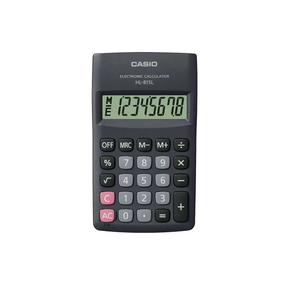 Calculadora De Bolsillo Casio Hl-815L-Bk-W (100)