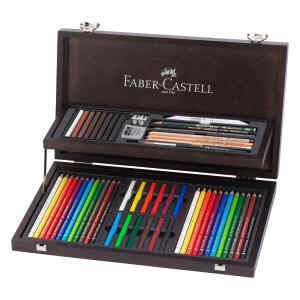 Set De Dibujo Faber Castell 110088/110084 Estuche De Madera
