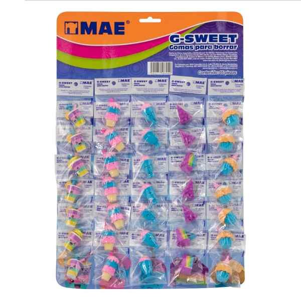 Borrador Mae G-Sweet Exhibidor X 35 Figuras Helados (36)