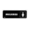 Señalizacion Sablon 7919 23X7.5Cm. “Baños Mujeres”