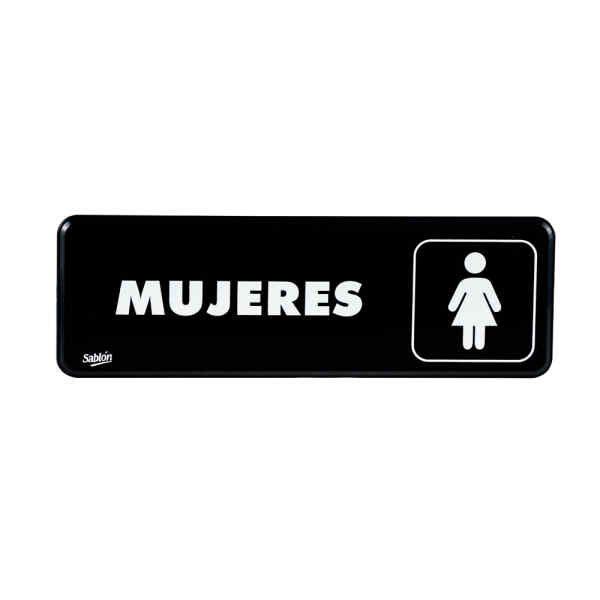 Señalizacion Sablon 7919 23X7.5Cm. “Baños Mujeres”