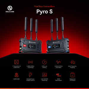 Pyro S Kit de Transmision inalambrico de video 400m con SDI – Hollyland
