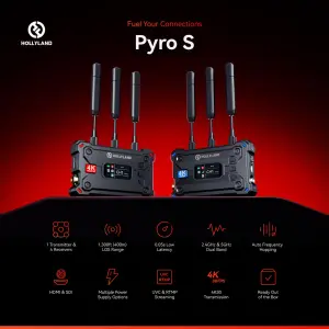 Pyro S Kit de Transmision inalambrico de video 400m con SDI – Hollyland