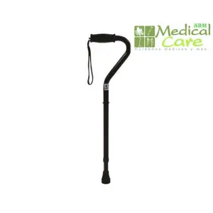 Baston de aluminio con mango curvo – ABM MEDICAL CARE