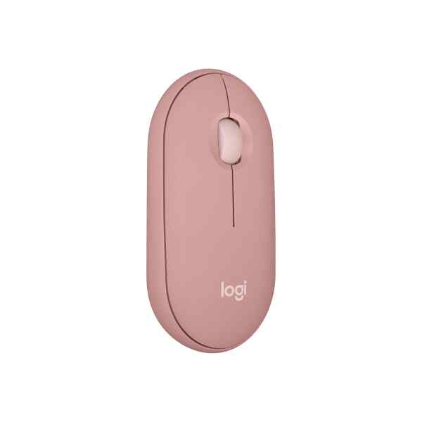 Logitech Pebble Mouse 2 M350s – Ratón – óptico – 3 botones – inalámbrico – Bluetooth – rosa